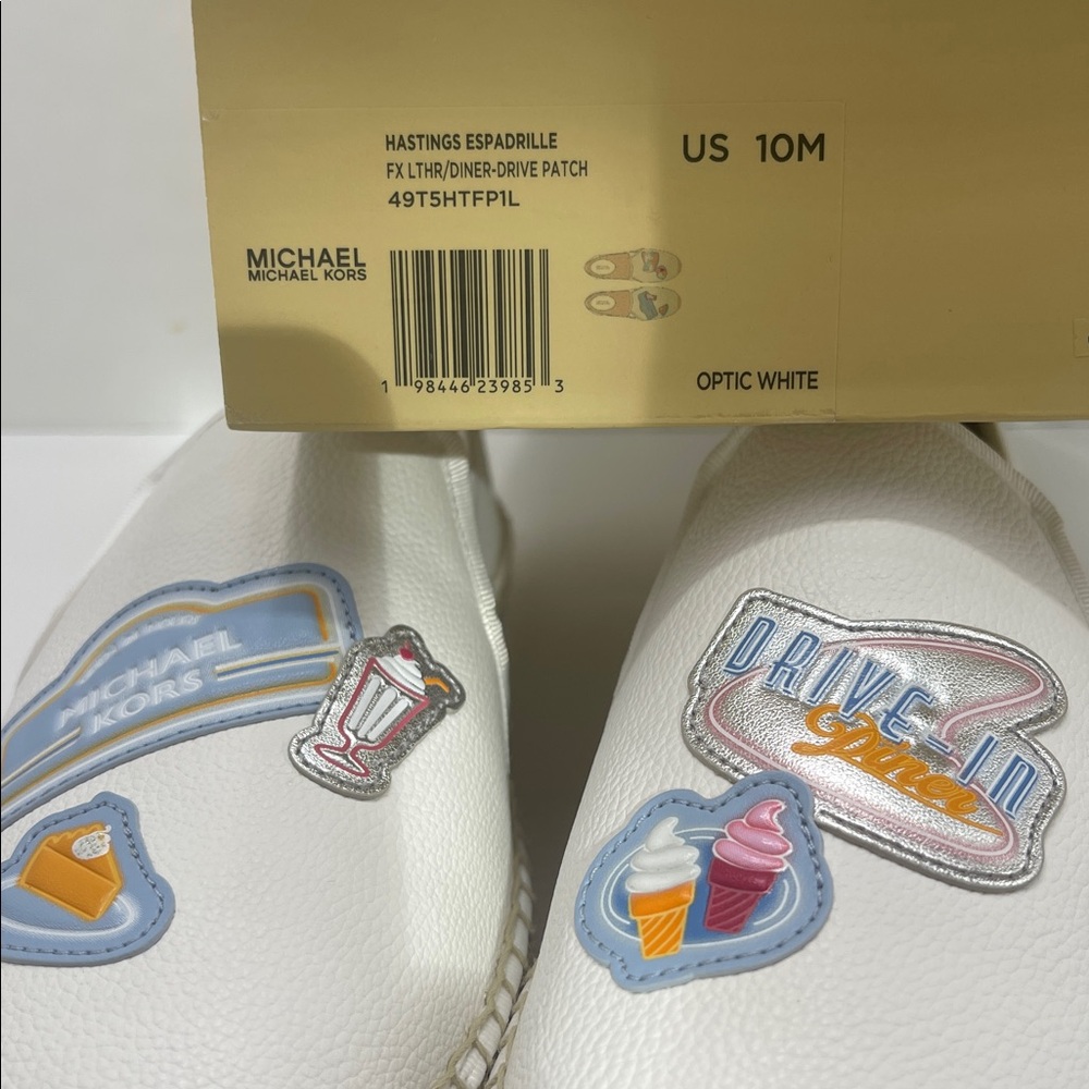 White Espadrille Slip-On Shoes - Picture 16 of 16